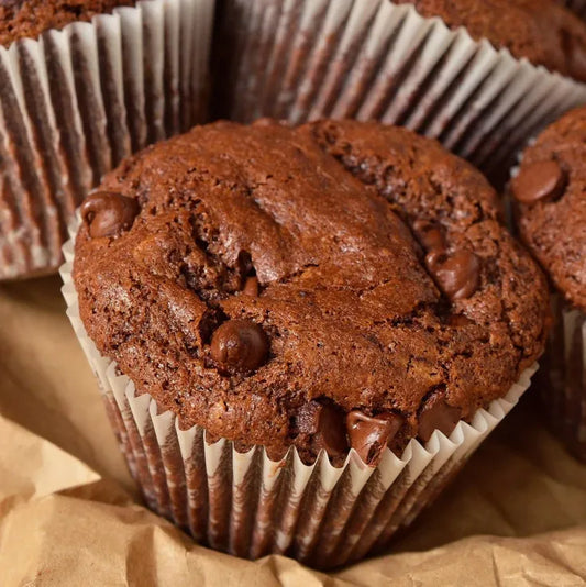 Jumbo Double Chocolate - Chocolate Chip Muffins